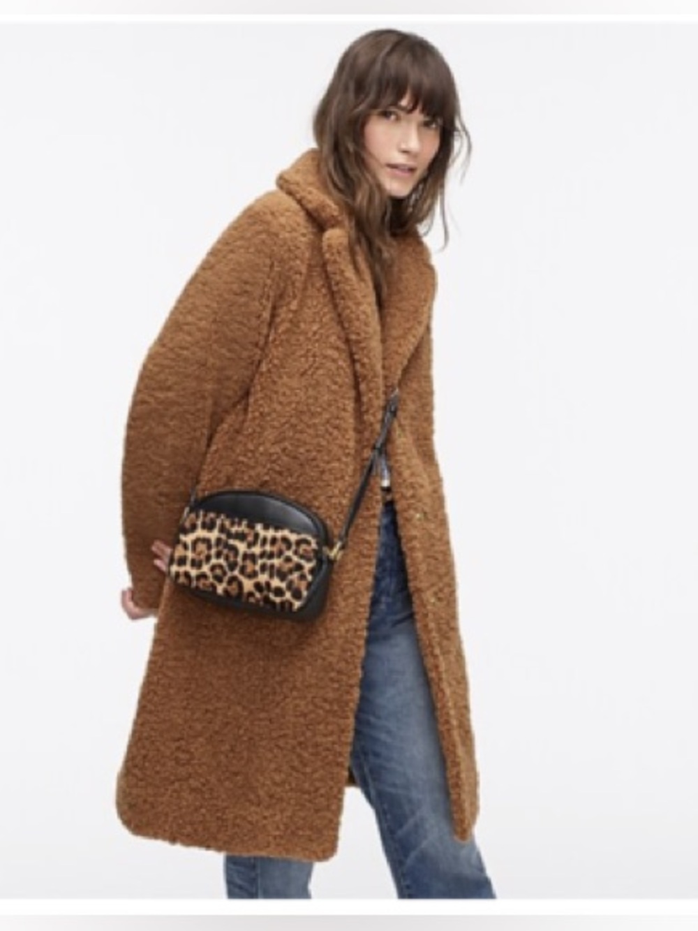 JCrew Camel Teddy Coat NWOT